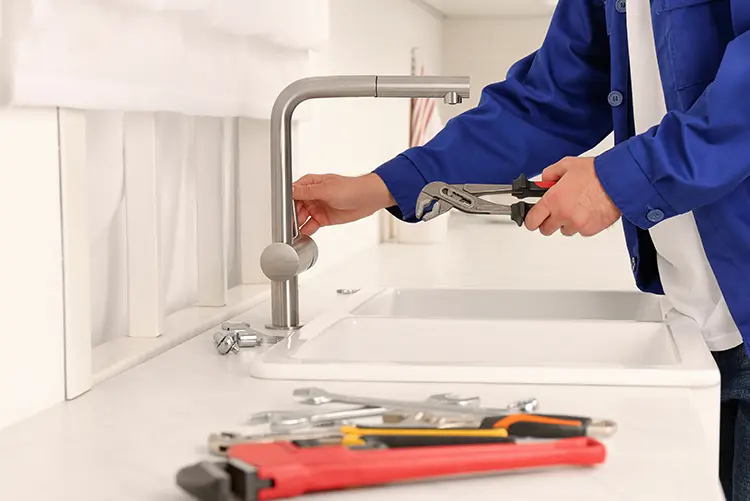 Custom AI chatbot trained on a plumbing business's services and area