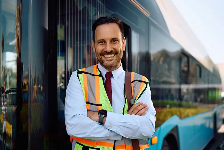 AI chatbot answering vehicle and route questions for coach hire