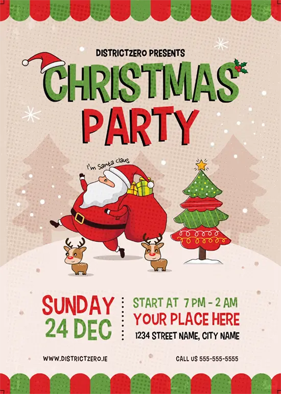 Christmas poster designs — Photoshop compositing and festive colour grading