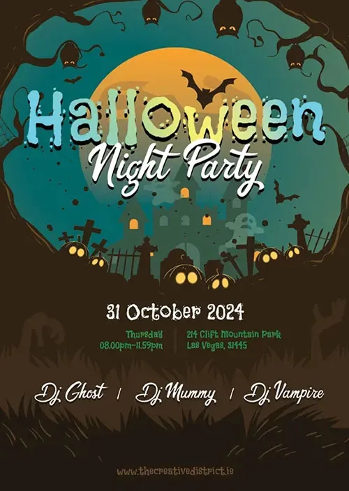 Halloween poster design example 2
