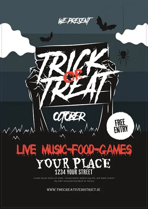 Halloween poster design example 3